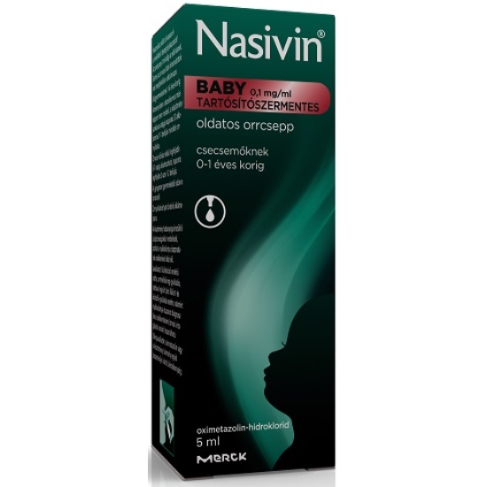 Nasivin Baby 0,1mg/ml Tartósítómentes Oldatos Orrcsepp 5ml