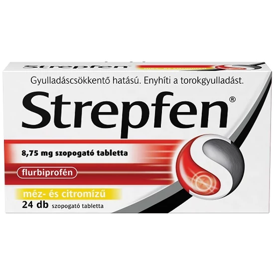 Strepfen 8,75mg Szopogató Tabletta 24x (méz és citrom)