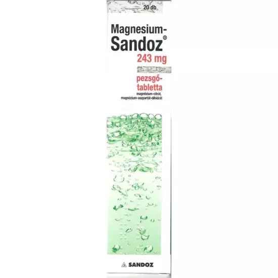 Magnesium-sandoz 243mg Pezsgőtabletta 20x