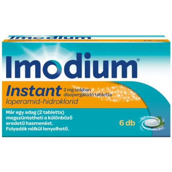 Imodium Instant 2mg Szájban Diszpergálódó Tabletta 6x