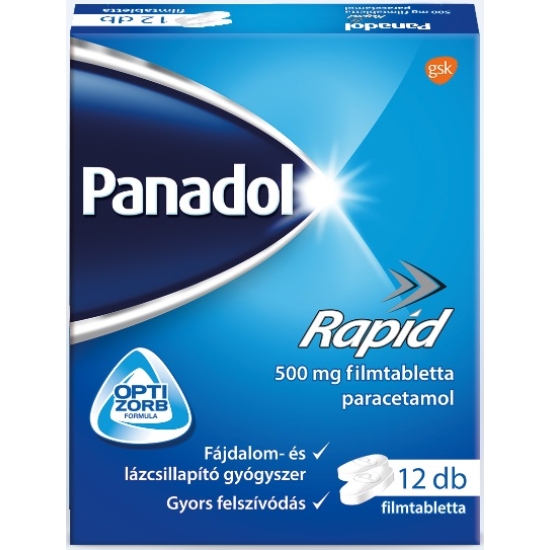 Panadol Rapid 500mg Filmtabletta 12x