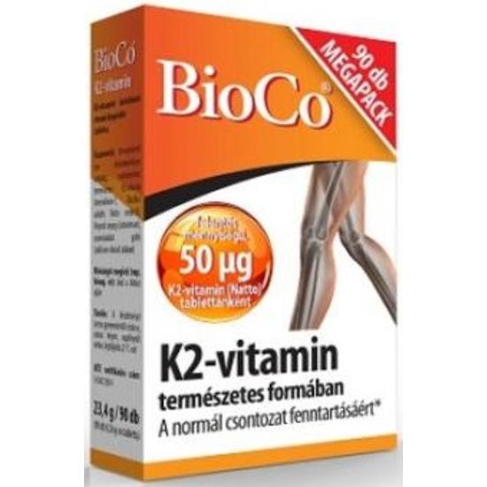 Bioco K2 Vitamin Tabletta 90x