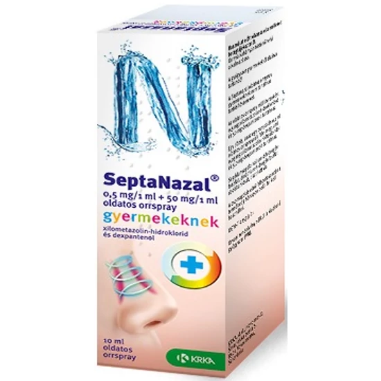 Septanazal 0,5mg/1ml+50mg/1ml Old Orrspray Gyerek 1x10ml