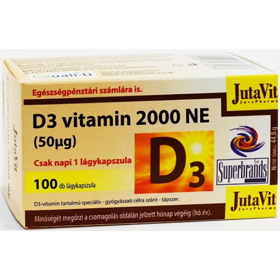 Jutavit D-vitamin 2000NE Lágy Kapszula 100x