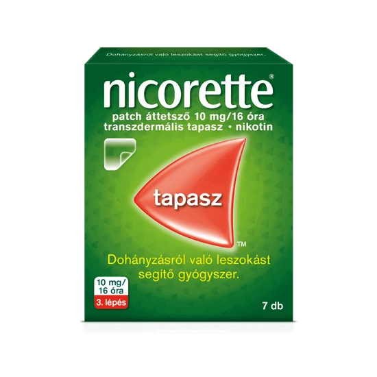 NICORETTE ÁTTETSZŐ 10MG/16ÓRA TD TAP 7X