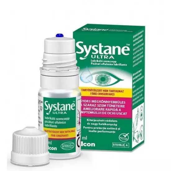 Systane® Ultra tartósítószer- mentes szemcsepp lubrikáns 10 ml