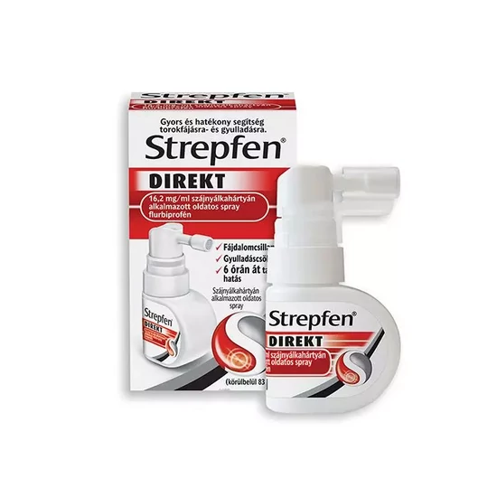 Strepfen Direkt 16,2 mg/ml szájnyálkahártyán alkalmazott oldatos spray 15ml