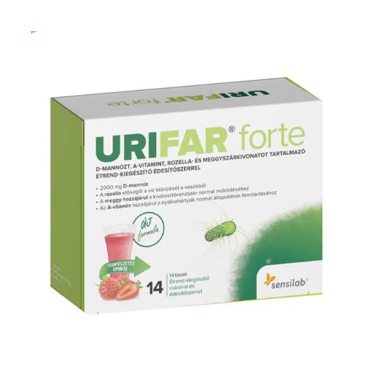 URIFAR FORTE D-MANNÓZ GRANULÁTUM 14X
