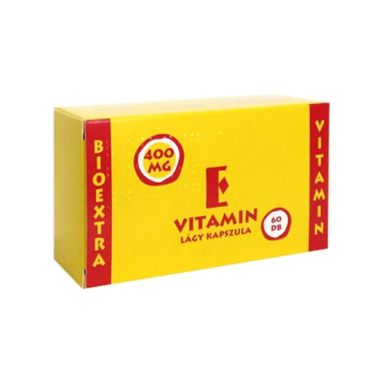 BIOEXTRA E VITAMIN LÁGY KAPSZULA 400MG 60X