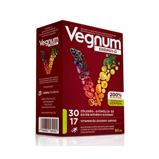 VEGNUM ENERGY-D KAPSZULA 60X