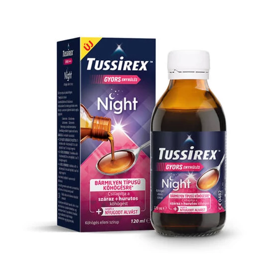 Tussirex Night Szirup Köhögésre 120ml