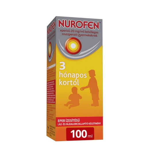 NUROFEN EPERÍZŰ 20 MG/ML BELSŐLEGES SZUSZPENZIÓ GYERMEKEKNEK 100ML