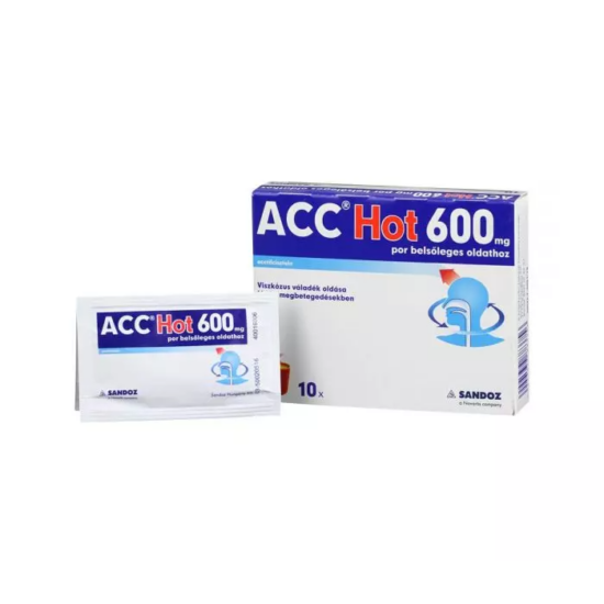 ACC Hot 600 mg por belsőleges oldathoz 10x