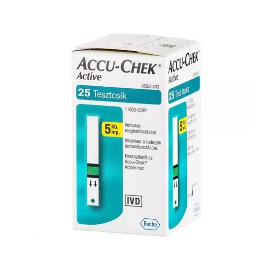Accu-Chek Active Glucose vércukormérő csík 25x