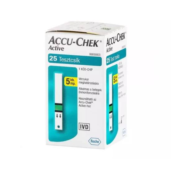 Accu-Chek Active Glucose vércukormérő csík 25x