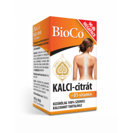 Bioco Kalci-Citrát + D3-Vitamin Megapack
