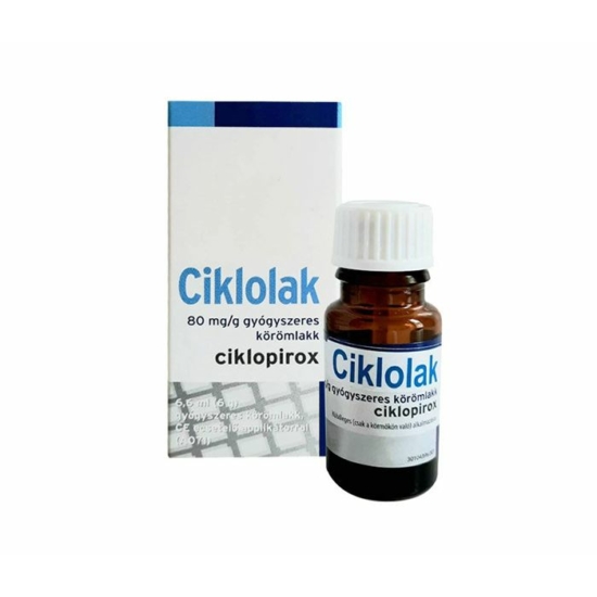 Ciklolak 80 mg/g körömlakk gyógyszeres 6,6ml