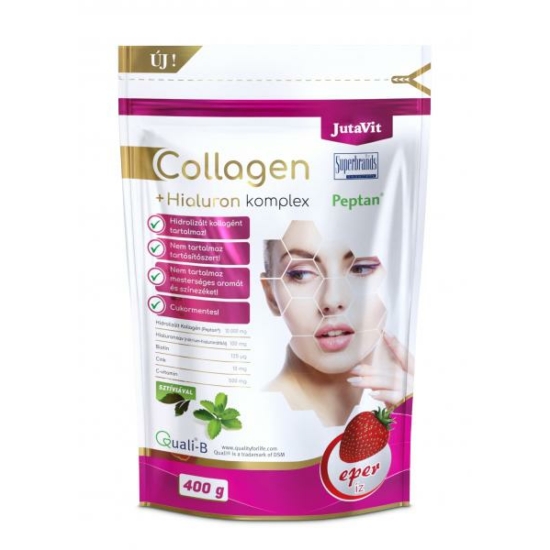 JutaVit Collagen+Hialuron komplex 400g EPER ízű italpor
