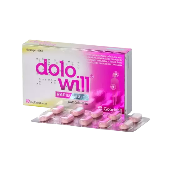 Dolowill Rapid 342 mg filmtabletta 10x