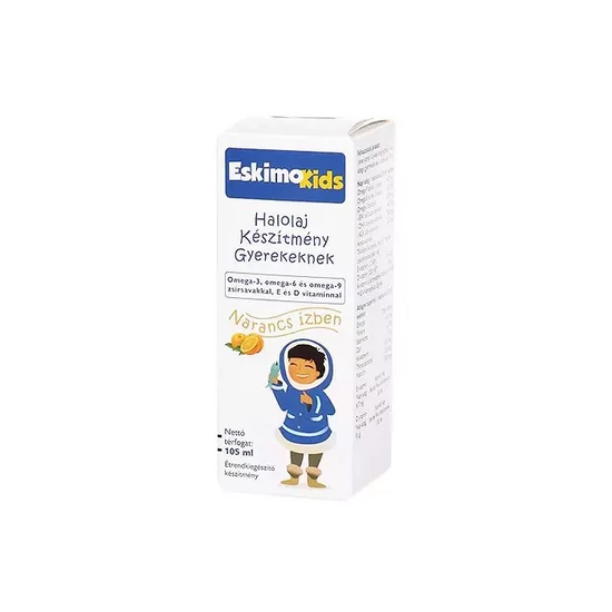 Eskimo Kids halolaj gyerekeknek narancs ízben 105ml