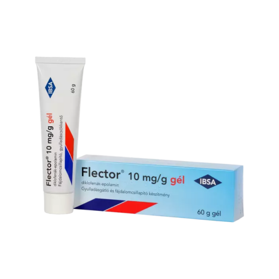 Flector 10 mg/g gél
diklofenák-epolamin





Olvassa el figyelmesen az alábbi betegtájékoztatót, mely az Ön számára fontos információkat tartalmaz.

Ez a gyógyszer orvosi rendelvény nélkül kapható. Mindemellett az optimális hatás érdekében elengedhetetlen