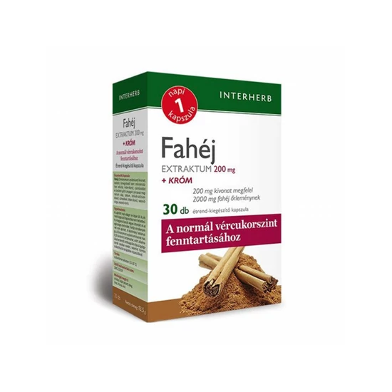 Interherb Fahéj Extraktum + Króm Kapszula