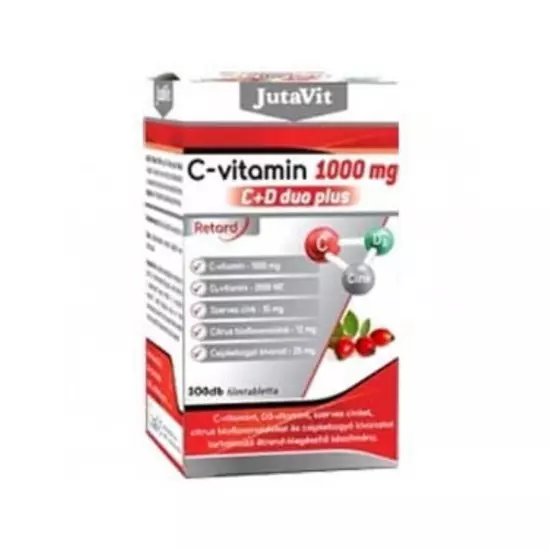 JutaVit C-Vitamin 1000mg C+D DUO Plus Retard Filmtabletta