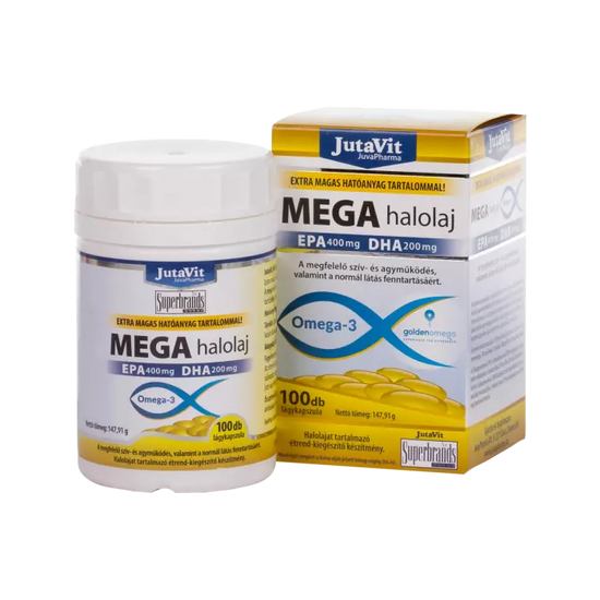 JutaVit MEGA Omega3 halolaj kapszula 100x Gondviselés Patika