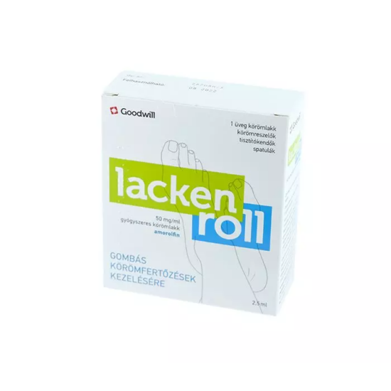 Lackenroll 50 mg/ml gyógyszeres körömlakk 2,5ml