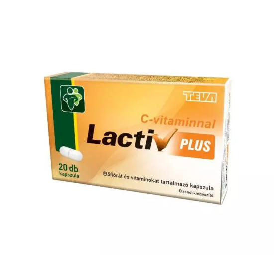 Lactiv Plus élőflórát tartalmazó étrendkiegészítő kapszula 20x