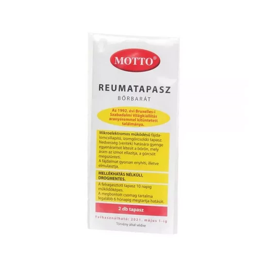 Motto rheumatapasz bőrbarát sárga