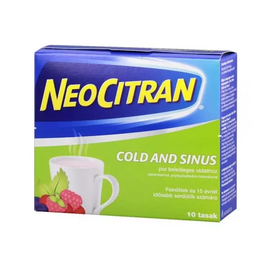 Neo Citran Cold and Sinus por belsőleges oldathoz 10x