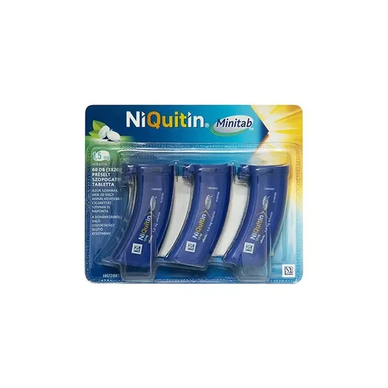 Niquitin Minitab 2mg préselt szopogató tabletta 60x