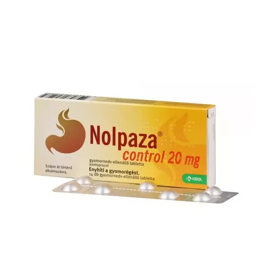 Nolpaza Control 20 mg gyomornedv-ellenálló tabletta 14x