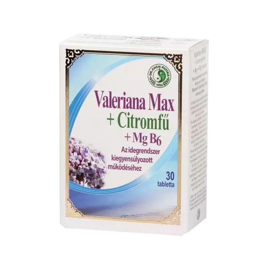 DR.CHEN Valeriana MAX+citromfű+B6 tabletta 30x