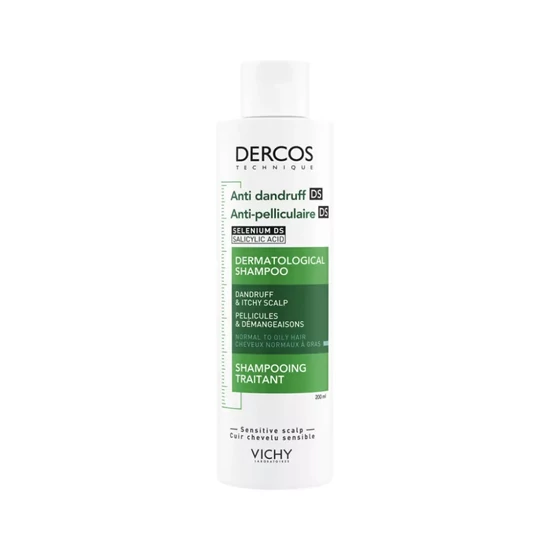 VICHY Dercos DS korpásodás elleni sampon normál és zsíros hajra (200ml)