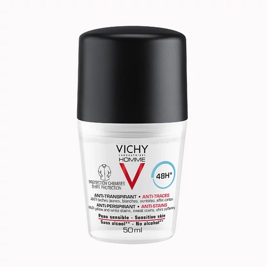 Vichy Homme foltmentes izzadásgátló golyós dezodor férfiaknak, 50 ml