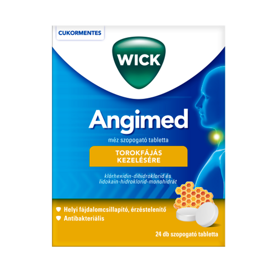 Wick Angimed méz szopogató tabletta 24 db
