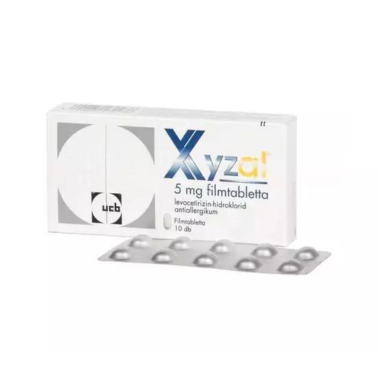 Xyzal 5 mg filmtabletta 10x