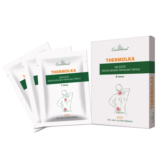 Cannaderm Thermolka melegítő tapasz 3x