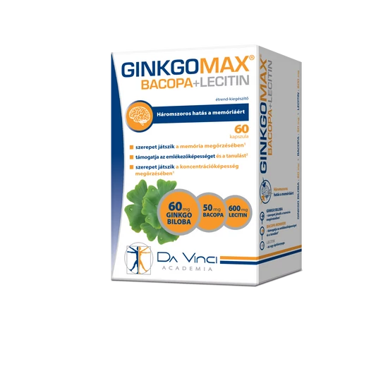 GinkgoMAX + Bacopa + Lecitin lágyzselatin kapszula 60x