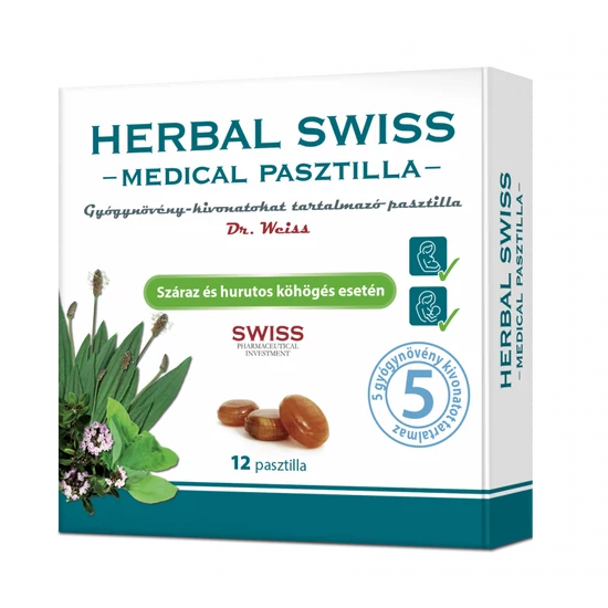 Herbal Swiss Medical pasztilla 12x