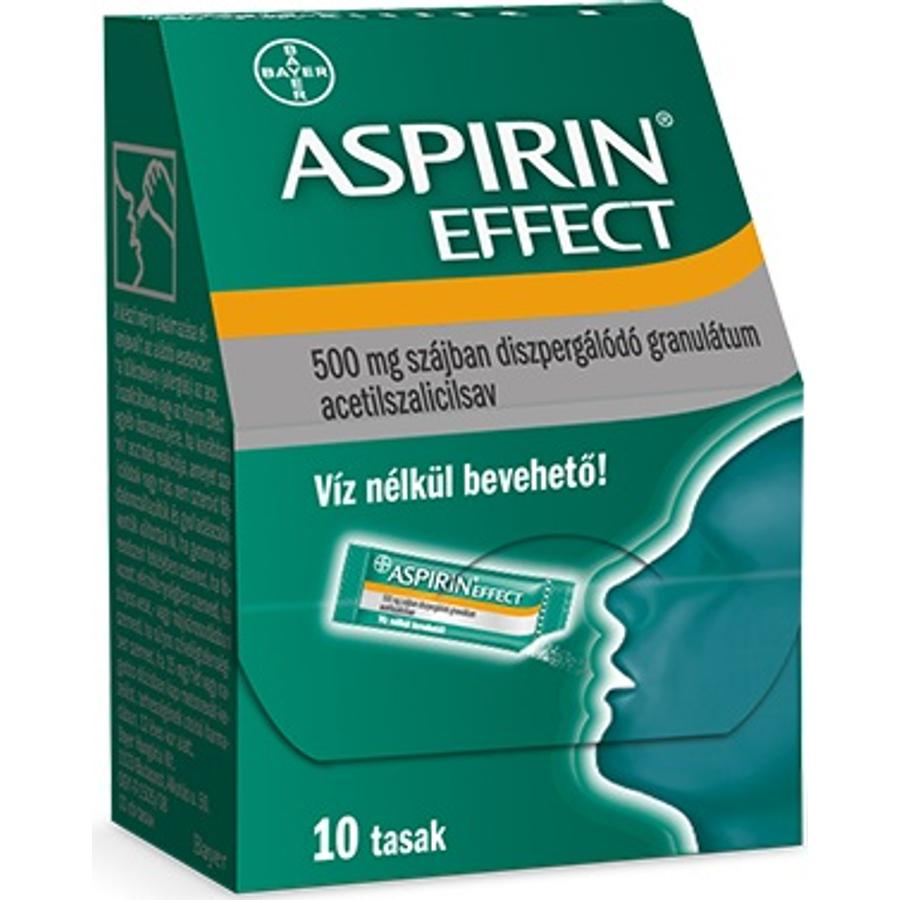 Aspirin Effect 500mg Szájban Diszpergálódó Granulátum 10x Bayer