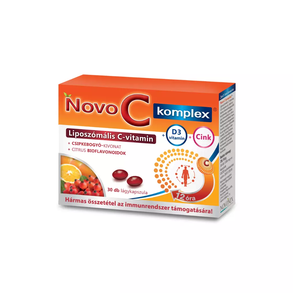 Novo C Komplex Liposzómális C-vitamin + D3-vitamin + cink 30X