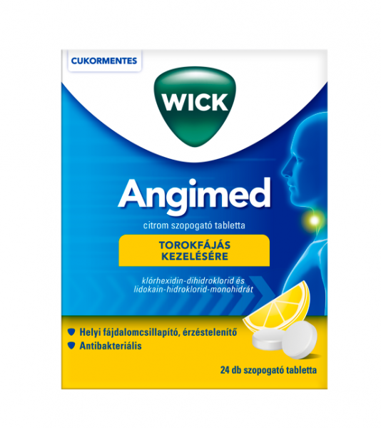 Wick Angimed citrom szopogató tabletta 24 db