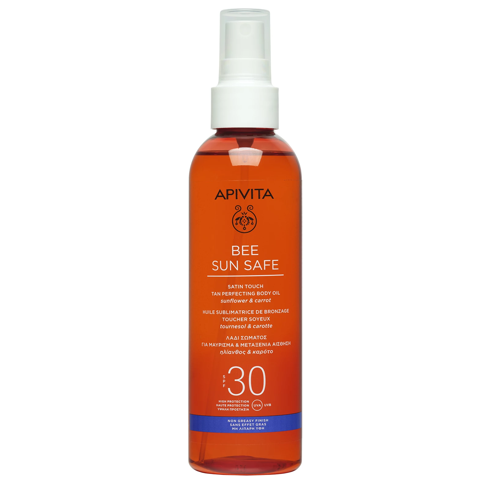 Apivita Bee Sun Safe Barnulást Segítő Olaj Spray SPF30 (Új) 200ml