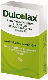 Dulcolax 5mg Gyomornedv-ellenálló Bevont Tabletta 30x