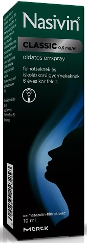 Nasivin Classic 0,5mg/ml Adagoló Orrspray 10ml