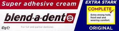 Blend-a-dent Extra erős Műfogsor Ragasztó Original gél 47g