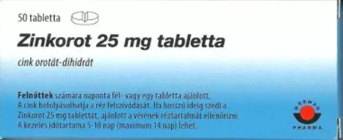 Zinkorot 25 Mg Tabletta 50x